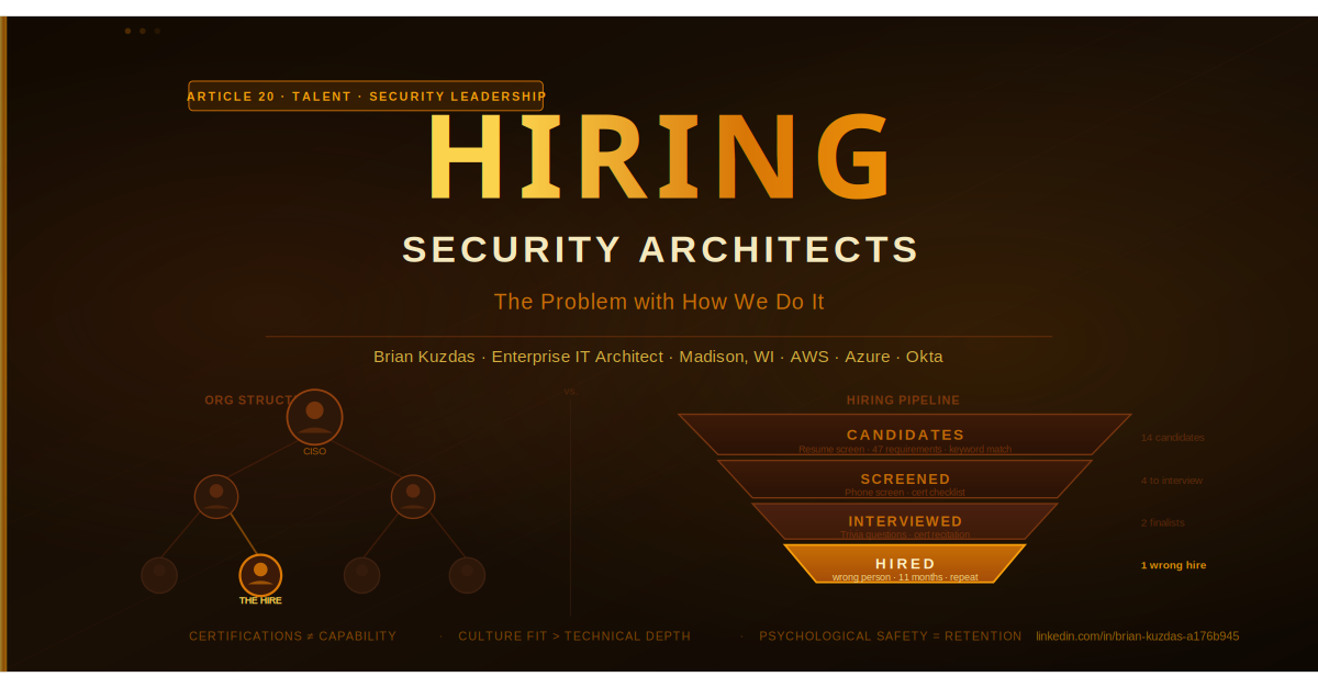 The Problem with How We Hire Security Architects